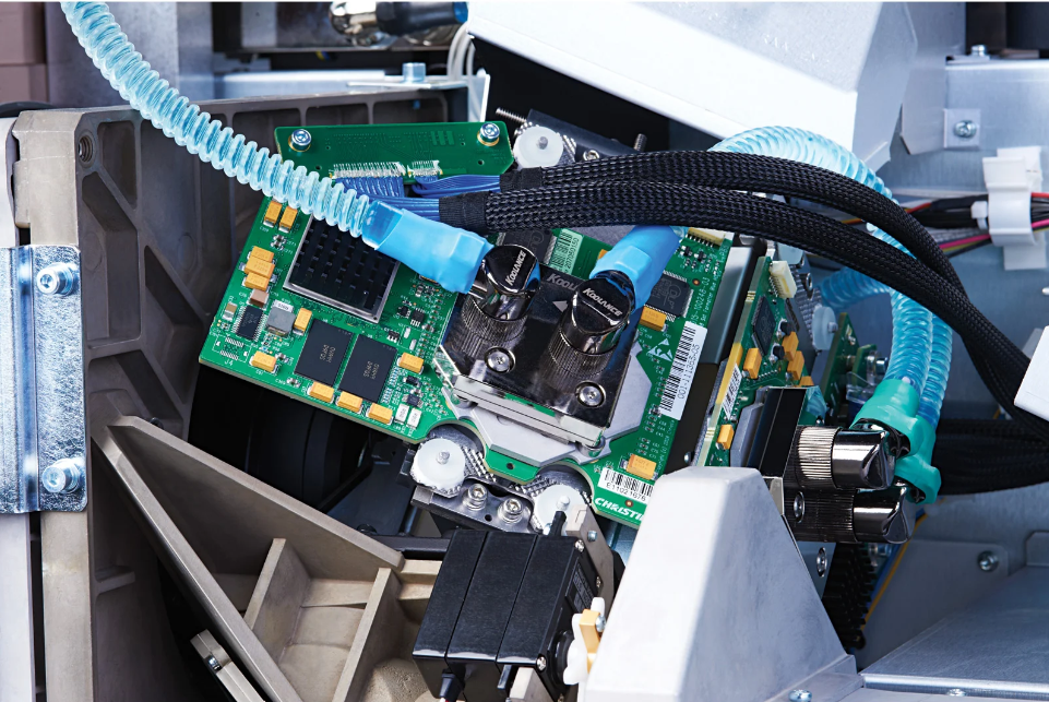 Christie DMD projector – cooling and driver assembly